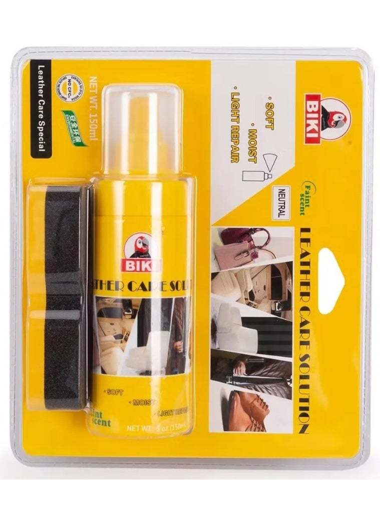Biki Leather Protect Nursing Sponge Spray Kit Leather Protection Solution Shoe Polish 150 ML